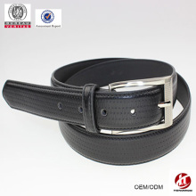 Ceinture en cuir noir pour homme